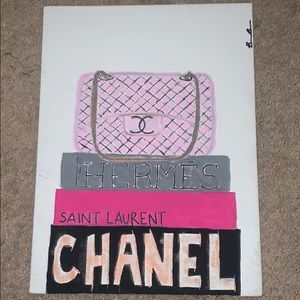 Hand painted wall art